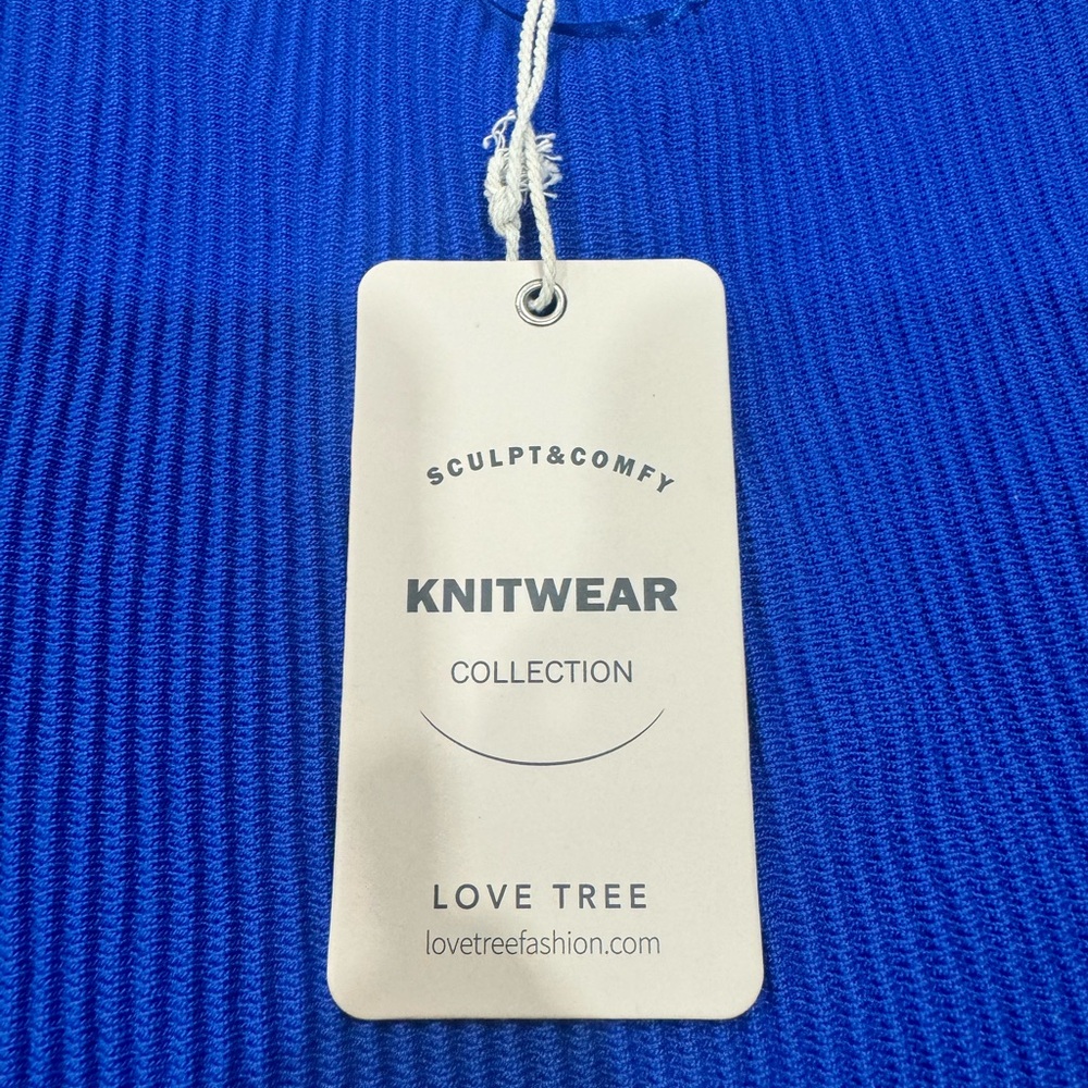 Love Tree Knitwear in Bold Blue - Picture 3 of 5
